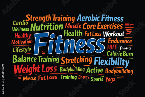 Exploring the diverse aspects and benefits of fitness and physical wellness Vector