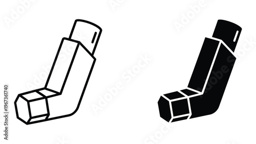 Two different styles of usb flash drives depicted in black and white silhouette