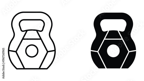 Comparison of a traditional kettlebell and a competition style kettlebell design