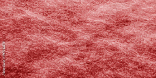 Red and pink fur textured background with rough grunge pattern resembling painted wall or aged decorative surface