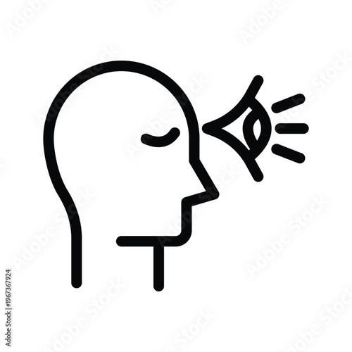 sight line icon illustration vector graphic.eps