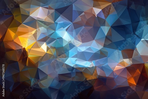 abstract low-poly vector background