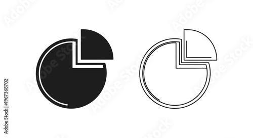 Pie Chart Infographic Elements Vector