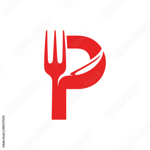 vector illustration of a fork