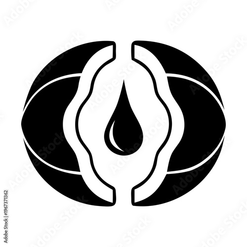 coconut oil vector art illustration