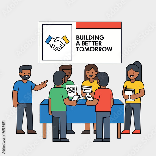 People Voting and Building a Better Tomorrow Together.