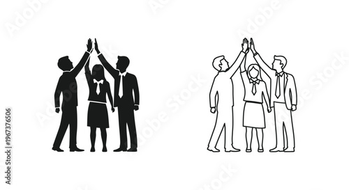 Business Team Success Partnership Vector