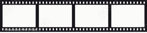 film strip icon isolated on transparent background. tape photo film strip frame, Video Film strip roll, Vector illustration