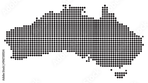 : Contiguous United States Map Silhouette With Halftone Dot Pattern for USA Geography Infographic, National Territory Visualization, and Political Graphic Design