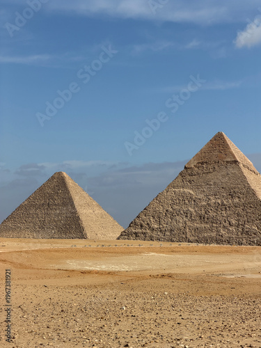 Giza Pyramids plato panoramic veiw