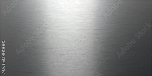 Brushed aluminum metal texture background, silver satin steel surface, industrial metallic gradient, abstract pattern, modern design backdrop, smooth finish