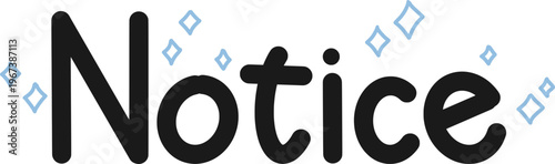 반짝이는 공지사항 알림