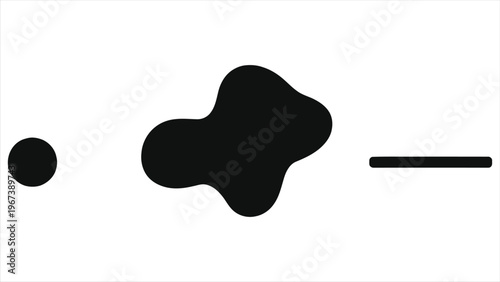 Workflow Process Vector Silhouette Diagram - Start Process End Flowchart Icons Set - Business Operations Steps Black Silhouette Illustration for Project Management, Strategic Planning and Automation