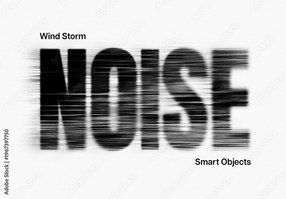 Wind Storm Text Effect Mockup Stock Template | Adobe Stock