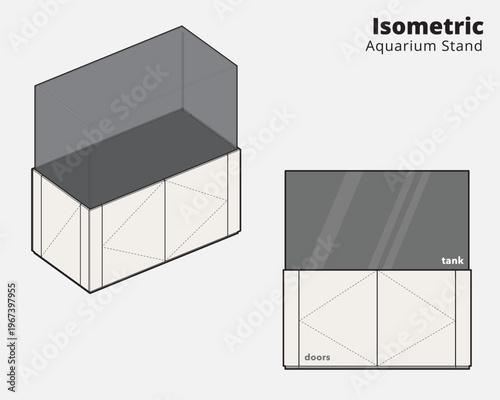 Aquarium Stand Cabinet Wooden Fish Tank Furniture Design