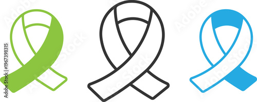 wariness Ribbon Icon set 