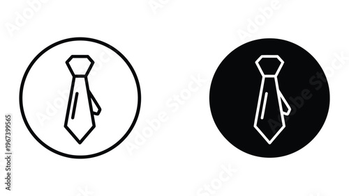 Contrast comparison of tie icons on different background circles