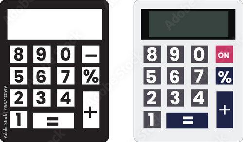 calculator icon illustration, vector