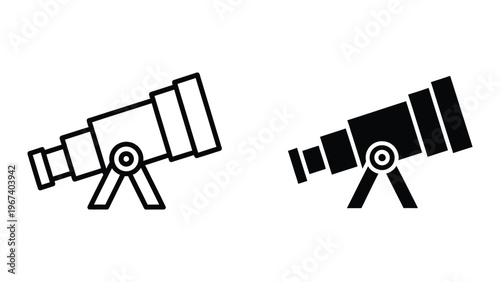 Comparison of a traditional telescope and a modern reflector telescope design