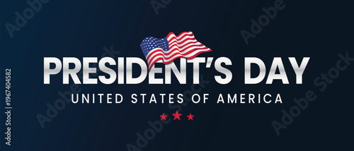 President's day celebration honoring us presidents and national pride