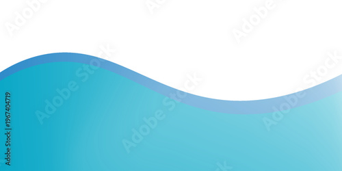 Blue and white business wave banner background. vector