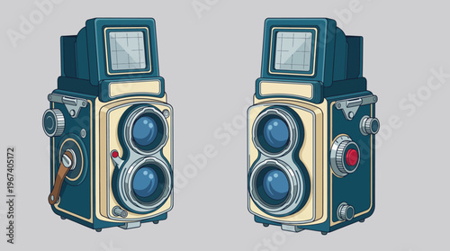 An iconic vintage camera showcasing a nostalgic aesthetic, perfect for photography enthusiasts and collectors, highlighting the timeless nature of capturing moments.