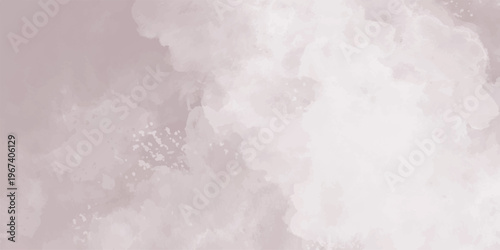 Картината върху платно Aesthetic light mauve watercolor background with soft abstract wash texture