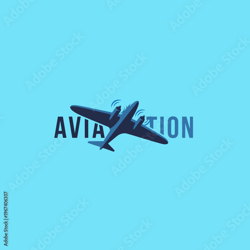 This sleek logo design represents the aviation industry with modern aesthetics, emphasizing innovation, freedom of travel, and the thrill of flying in a minimalist style.