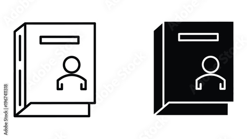 Contrast of open book icons with light and dark background variations