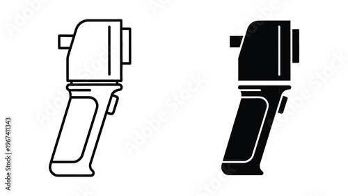 Comparison of two different blender designs shown in silhouette form