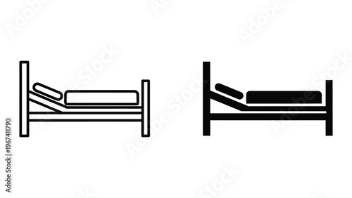 Comparison of a standard bed and a bed with a headboard extension