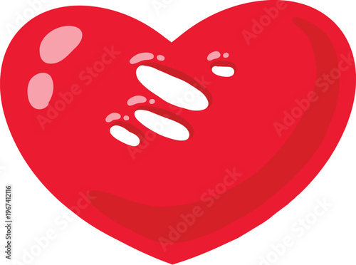 Heart sprite animation. Grow and disappear sprite sequence for like button pressed, game heart explosion graphic template. Vector animate frames of love heart animation effect illustration