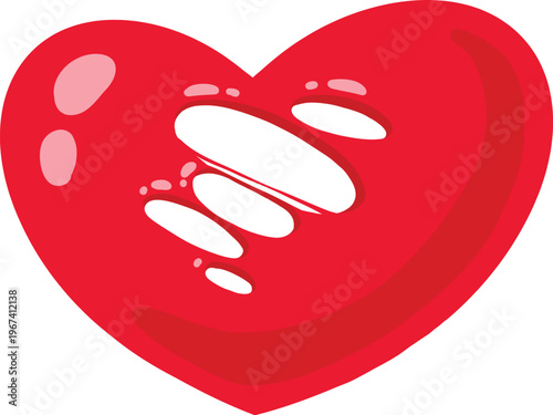 Heart sprite animation. Grow and disappear sprite sequence for like button pressed, game heart explosion graphic template. Vector animate frames of love heart animation effect illustration