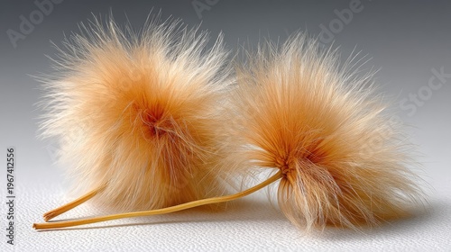 Dried flowers are arranged in a minimalistic style with soft-focus touches in light beige and brown colors creating a gentle look