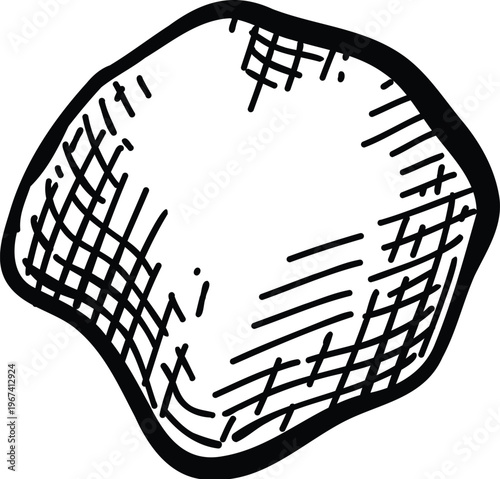 Sketch of meat product. Handdrawn beef, lamb and pork steak extra or medium rare. Grilled sausage