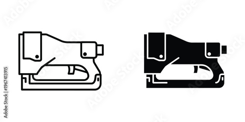 Comparison of stapler designs showing different handle and base configurations