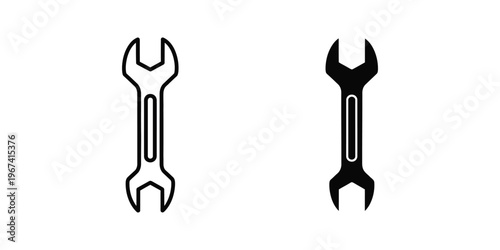 Comparison of open-end and box-end wrenches in contrasting styles