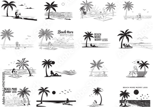 Summer Beach More Worry Less