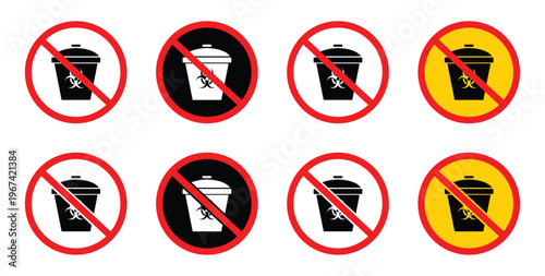 A prohibition on disposing of waste or trash in specific locations.