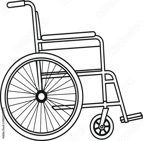 Black and white of a bicycle with a basket and small wheels bike d