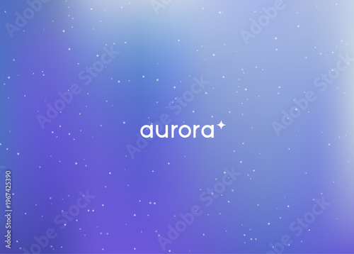 Aurora Light Gradient. Borealis Gradient Blur. Vibrant Cosmic Art With Retro Overlay Shine. Space Texture With Digital Hologram Effect. Northern Aurora Light. Green, Blue And Purple Abstract Sky.