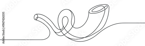 Continuous line drawing of a roller coaster track with loops and curves, rendered in a minimalist black and white style