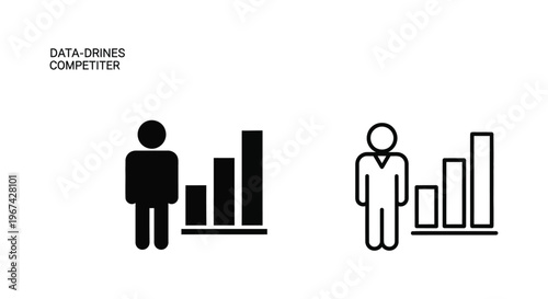 Data Driven Competitor Analysis Graph Comparison Vector