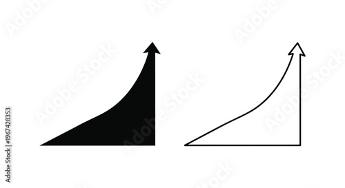 Growth success chart graph Vector