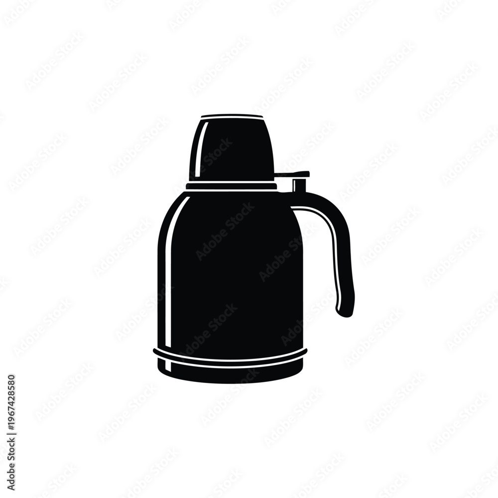 Obraz premium Thermos icon, simple style vector
