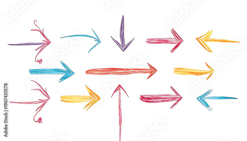 abstract colorful arrows