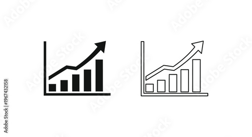 Business Growth Chart Graphs Vector