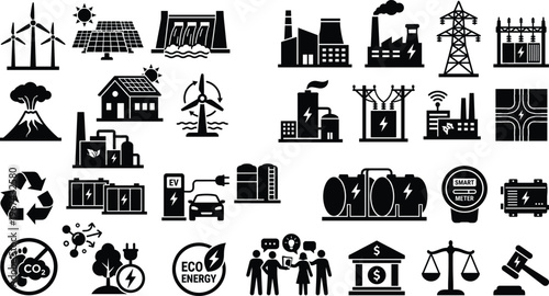 A simple vector set of church icons showing different building styles in a clean and minimal design