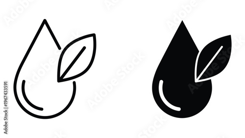 Contrast between light and dark leaf drop designs