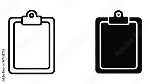 Comparison of empty and filled clipboards with ring bindings